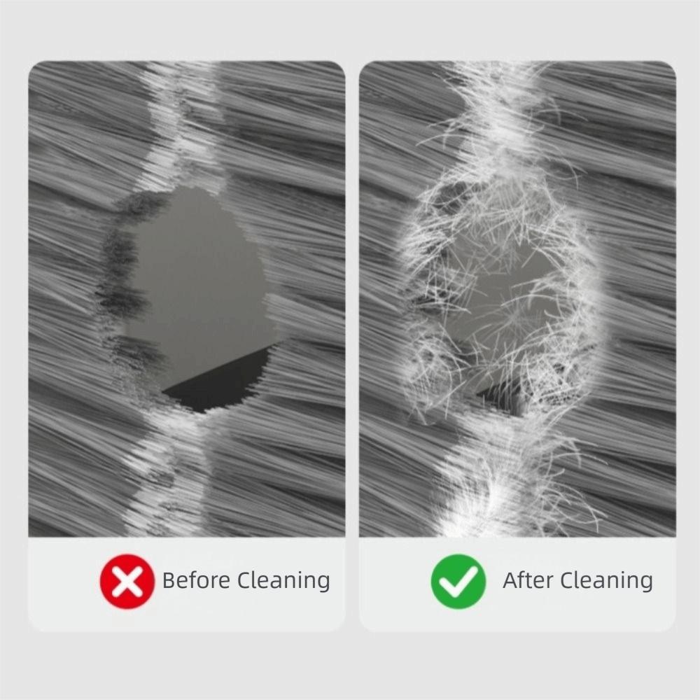 Professional Cat Floating Hair Door Self-adhesive Litter Box Door Brush  For Litter Box