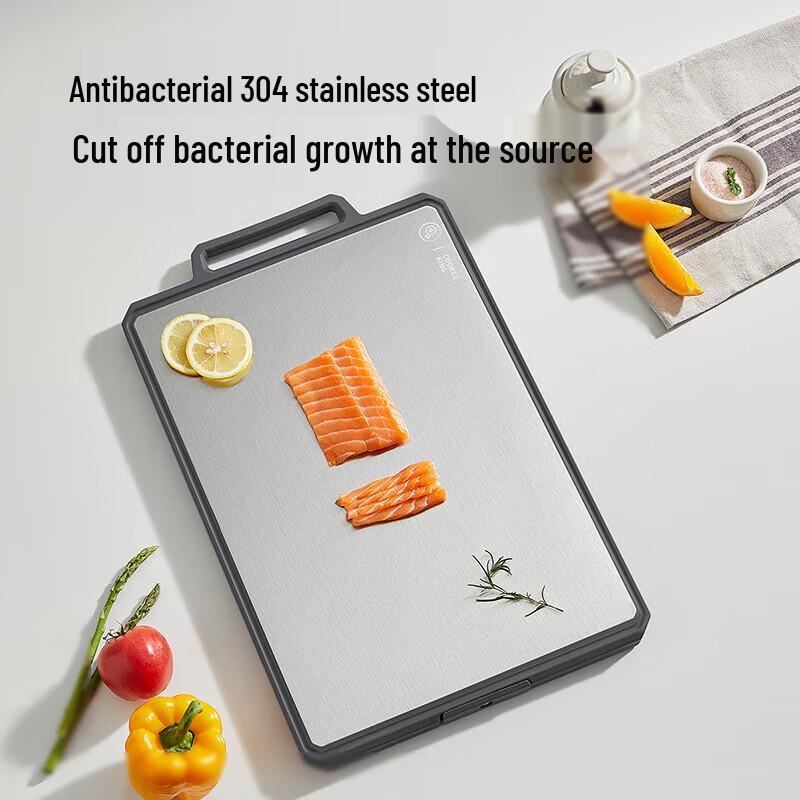 

Cooker King Antibacterial Stainless Steel Cutting Board