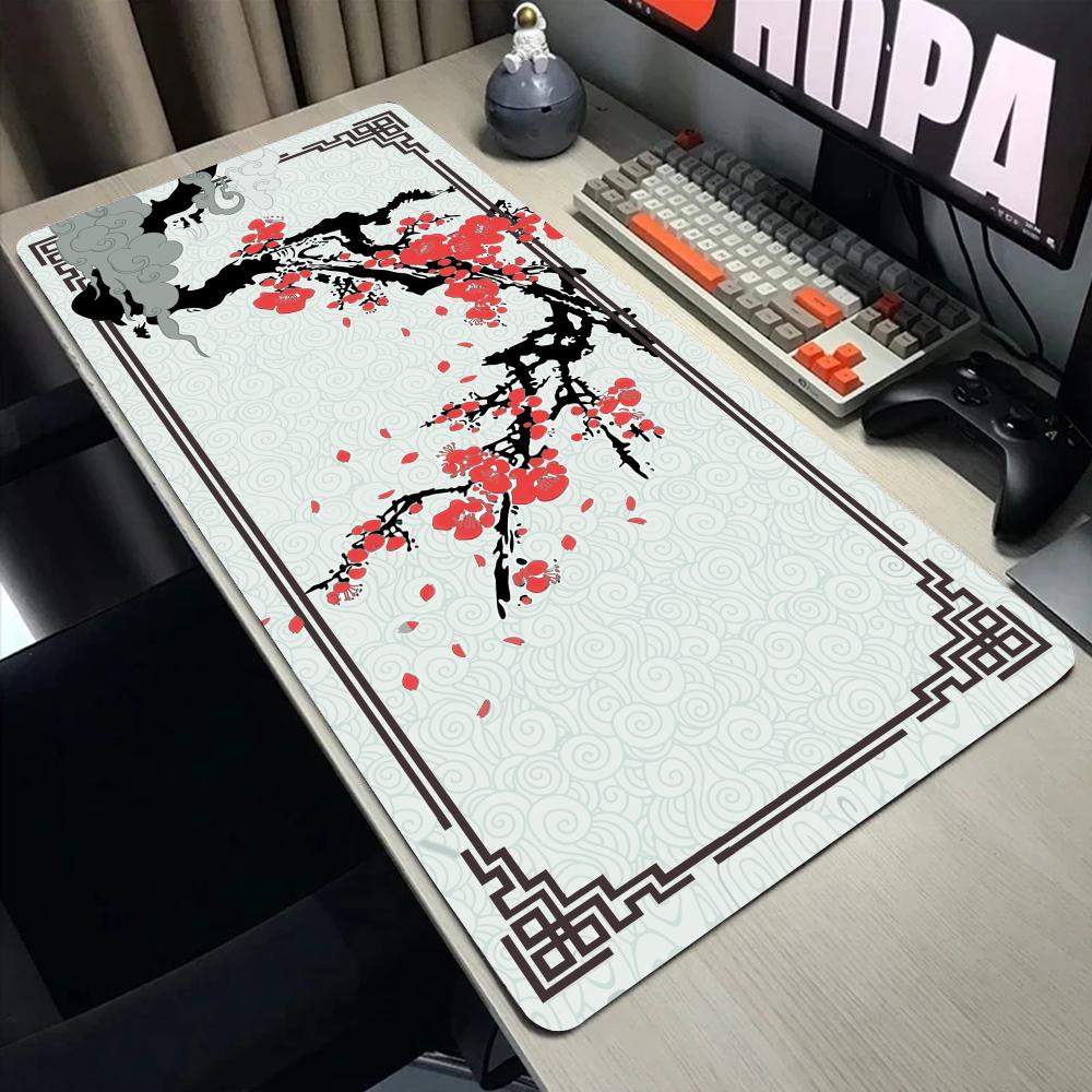 Cherry Blossom scenery mouse pad game washable rubber plus long table mat nonslip home office decorative computer accessories