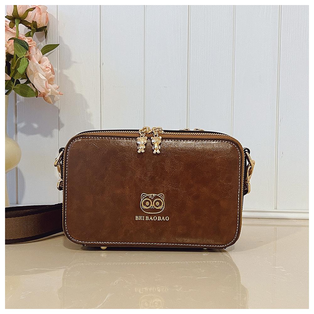 BEIBAOBAO New Cute Cartoon Bear Women's Messenger Bags Creative Trendy Ladies Single Shoulder Bags Fashion Lightweight Simple Underarm Bags for Female