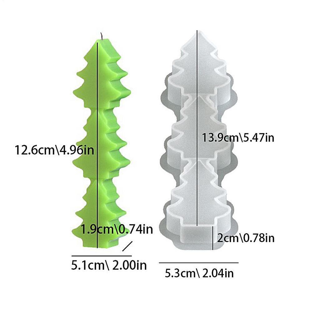 

Christmas Chocolate Molds 3-Cavity Holiday Candle Making Molds Silicone Christmas Decorations Crafting Tools For Soap Plaster зелений
