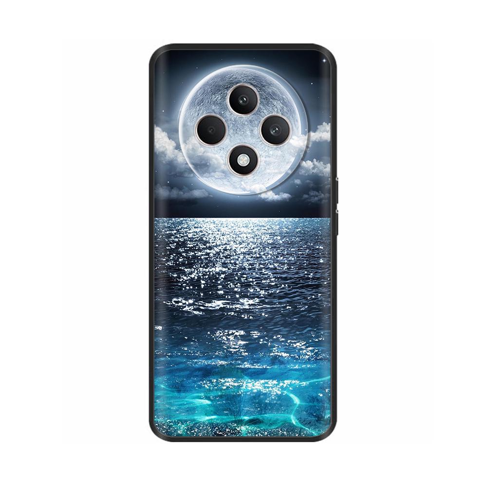 For Oppo Reno 12F 4G Case Reno12 F 5G Shockproof Cover Cute Painted Soft Black Silicone Phone Cases For OPPO Reno12F 4G 5G Coque