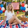 Independence Day  Fun Patriotic Flag Dumpling Stress Relief Tool Five-Pointed Star Vent Toy