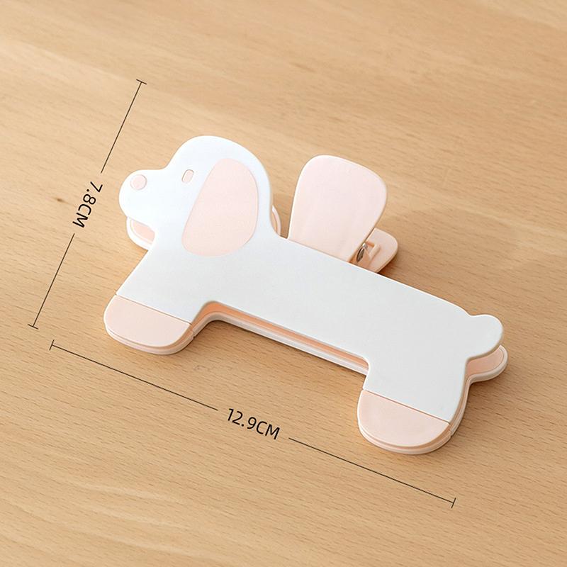 Creative Puppy Shape Design Practical Bookstore Note Clip Plastic Book Clip Simple Reading Auxiliary Fixed Book Clip Bookmark