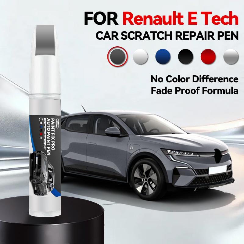 Für Renault E Tech 1990-2026 Lackreparaturstift Ausbesserungsstift Kratzerentferner DIY Autozubehör Schwarz Weiß Silber Grau Blau Rot