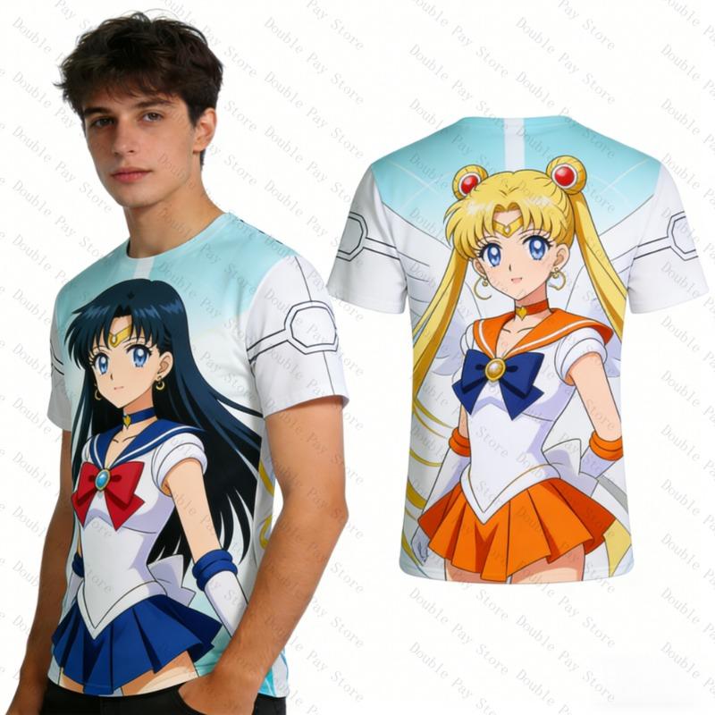 2026 Hatsune miku animation peripheral short-sleeved Children t-shirts kawaii dimensional student clothes T-shirt