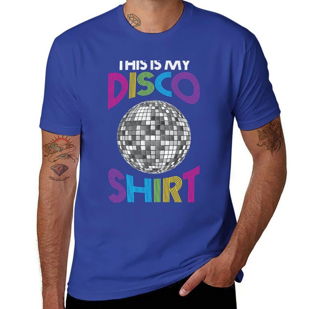 Disco Outfit Unisex Unisex 70s Tshirt Korean Fashion Summer Tops Unisexs Vintage T Shirts