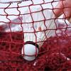 Portable Red Double Happiness Standard Badminton Net for Singles/Doubles - Wear-Resistant, No Hook, Outdoor Use