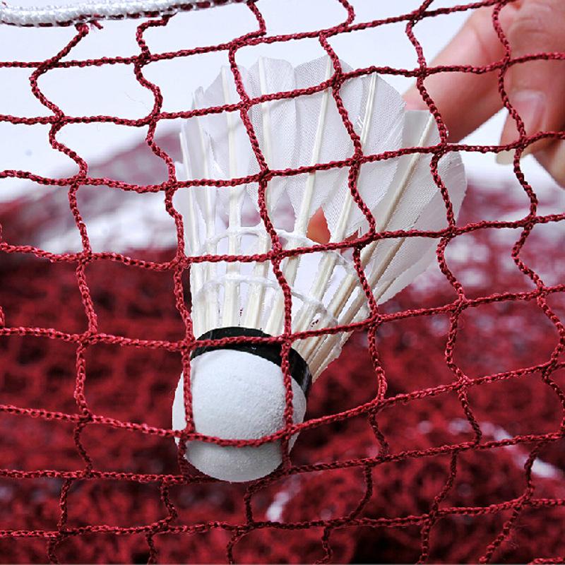 Portable Red Double Happiness Standard Badminton Net for Singles/Doubles - Wear-Resistant, No Hook, Outdoor Use
