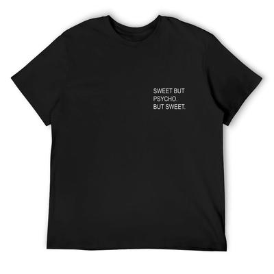 Sweet But Psycho. T-Shirt Oversizeds Animal Prinfor Boys Plus Sizes Mens Fashion