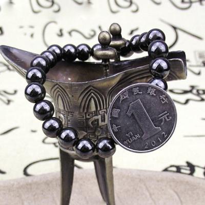 Black Round Magnetic Stone Bracelet Fashion Unisex Health Care Bangle Jewelry
