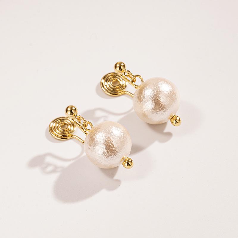 

Стильные серьги-подвески с хлопковым жемчугом: Французские клипсы в стиле ретро для женщин