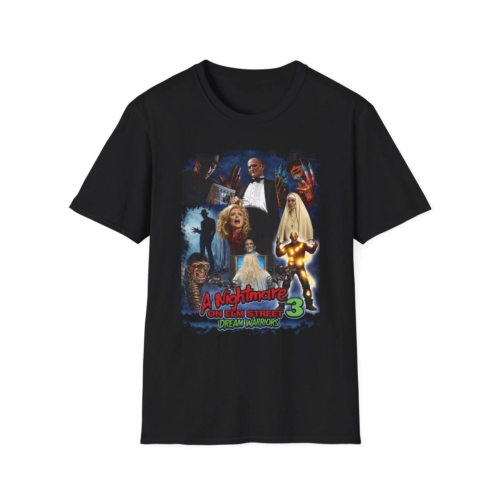 A Nightmare on Elm Street 3 Movie Poster T-Shirt | Horror Tee XS