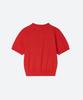 MOONSUN M.C Round Neck Half Cardigan / Red