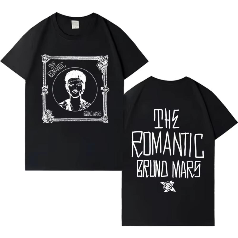 

Singer Bruno Mars New Album Pop T Shirt Mens Women Casual Loose Short Sleeve Tshirt Mens Aesthetic Harajuku Gothic Crewneck Top XL