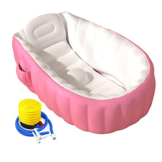 Girls Inflatable Bathtub Easy Storage Baby Shower Tub Kids Inflatable Beach Camping Bathtub Multi-functional Pool