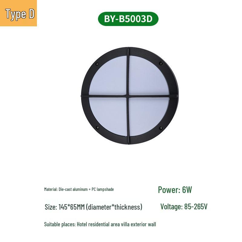 

LED Waterproof Wall & Ceiling Light for Outdoor, Balcony, Stairway, Corridor, Aisle, and Bedroom White Light