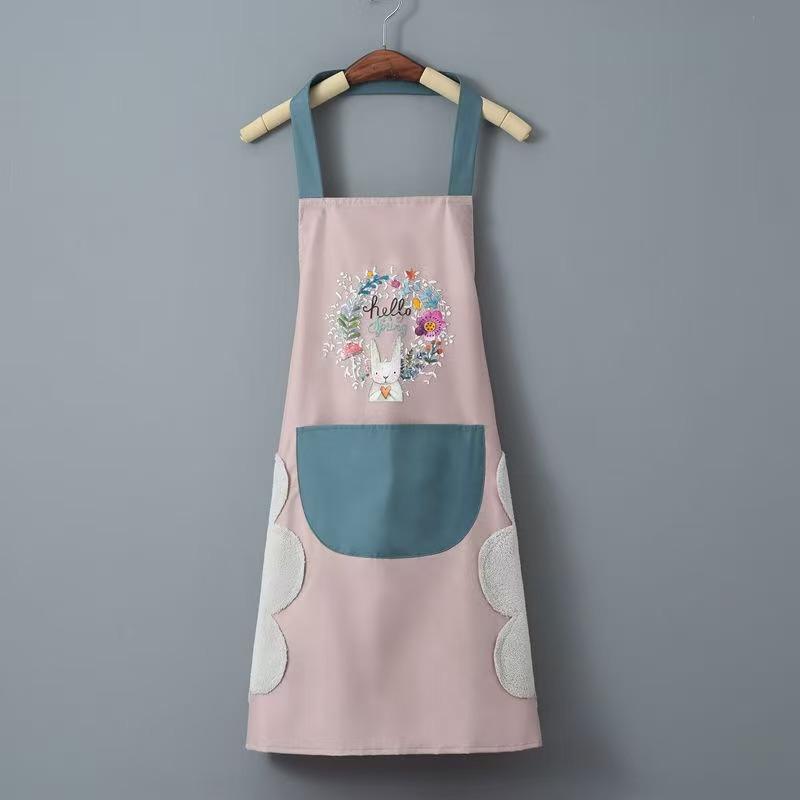 Waterproof and Oil-Resistant Kitchen Apron - Fashionable Unisex Design for Cooking and Housework