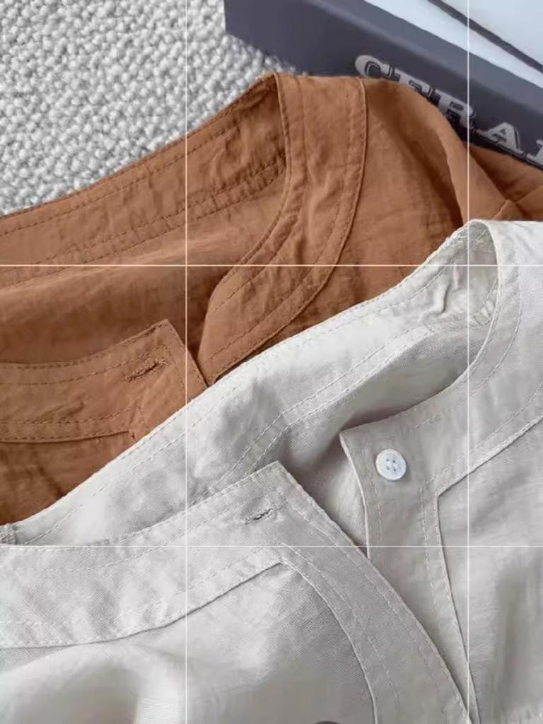 2025 Women's Lightweight Linen Sun Protection Shirt - Slimming, Breathable, Single-Breasted, Casual Short Jacket