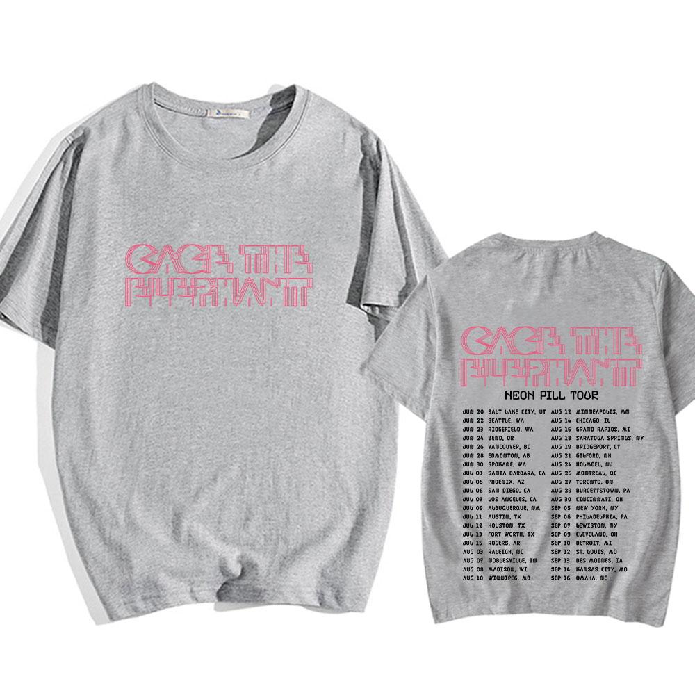 Cage The Elephant T-shirt for Spring/Summer High Quality Tee-shirt Women Clothes Punk Vintage Tshirt Sudaderas Gothic Soft Tops