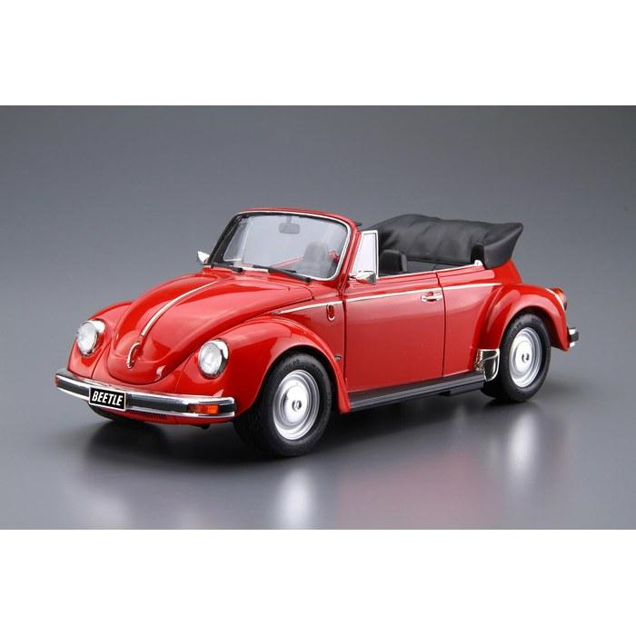 AOSHIMA The Model Car No.75 1/24 Volkswagen 15ADK Beetle 1303S Cabriolet '75 Plastic Model Kit
