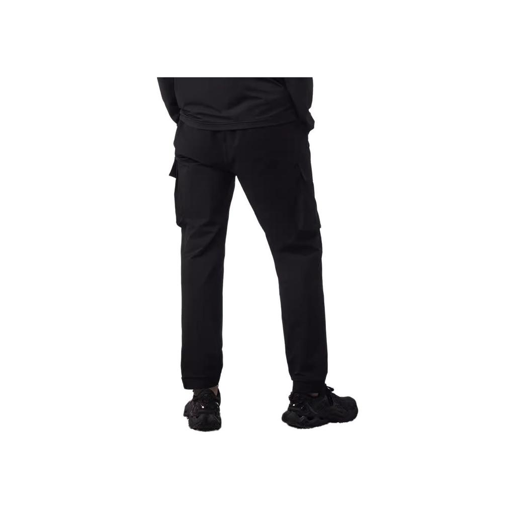 Mizuno Migranten Unifarbene Mittelhohe Locker Geschnittene Mehrere Taschen Bequeme Lässige Arbeitshosen Herrenhosen Schwarz D2CF21M1-09