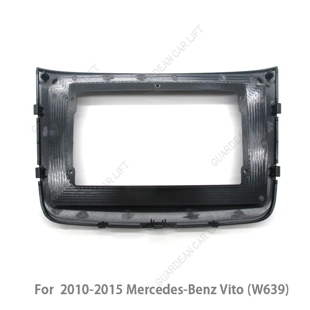 2DIN Car Radio Fascia Frame 10.1 Inch For Mercedes Benz Vito Viano 2 W639 2003-2015 Stereo Panel Wire Harness Canbus Decoder Box