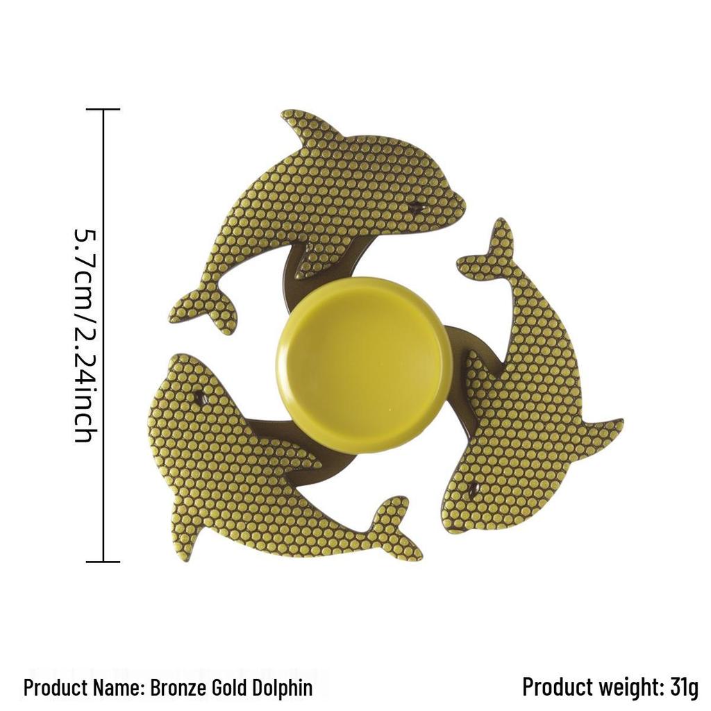 Ancient Bronze Zinc Alloy Cross Fingertip Spinner - EDC Decompression Toy  