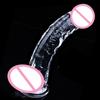 Realistic Soft Dildo for Women Beginner Transparent Penis with Strong Suction Cup Hands-Free Play for Adult Sex Masturbator