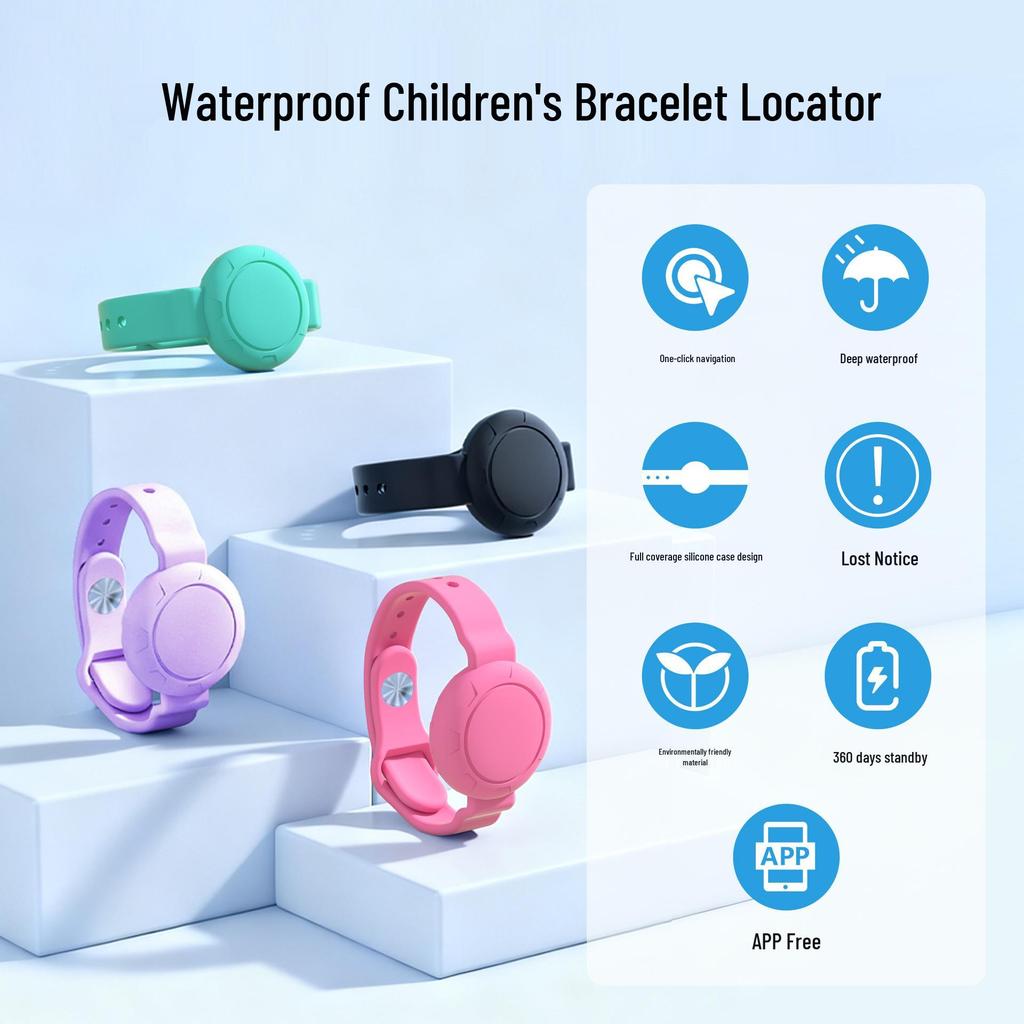 Cross-border GPS Tracker Watch for Kids and Seniors - Anti-Lost Monitoring Device