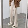 Cashmere Wide-leg Pants Women's Plus Velvet Pants Winter Autumn and Winter Small Thickened Narrow Straight Women's Pants