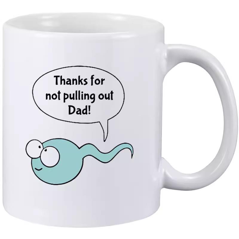 

Папа День отца Определение Керамическая кофейная кружка Пердун Чашка для воды Отец Стейк 301-400ml