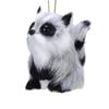 Plüsch-Weihnachtsbaum-Hängeornamente aus Kunstpelz, Waldtiere-Ornamente für Weihnachtsrucksack, Schlüsselanhänger-Dekoration