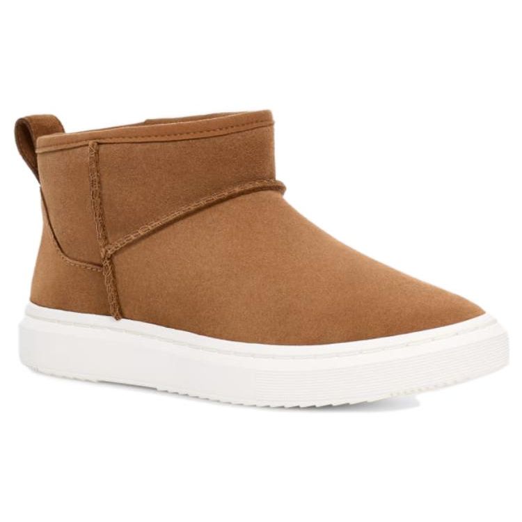 UGG Suede Round Toe Ankle Boots Women Boots Brown 1143786-CHE