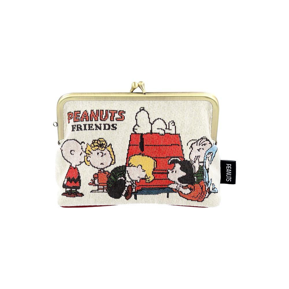 

Stationery Snoopy Friends Pouch with Clasp Gobelin S2338696 Sun-Star Closure, Weave,