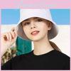Stylish Double-sided Solid Color Fisherman Hat For Spring And Autumn With Uv Protection