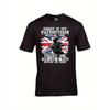 Men's British Army T-Shirt - Funny "Sorry If My Patriotism Offends You" Slogan & Union Jack Soldier Graphic - Heavy Duty 100% Tee with GILDAN