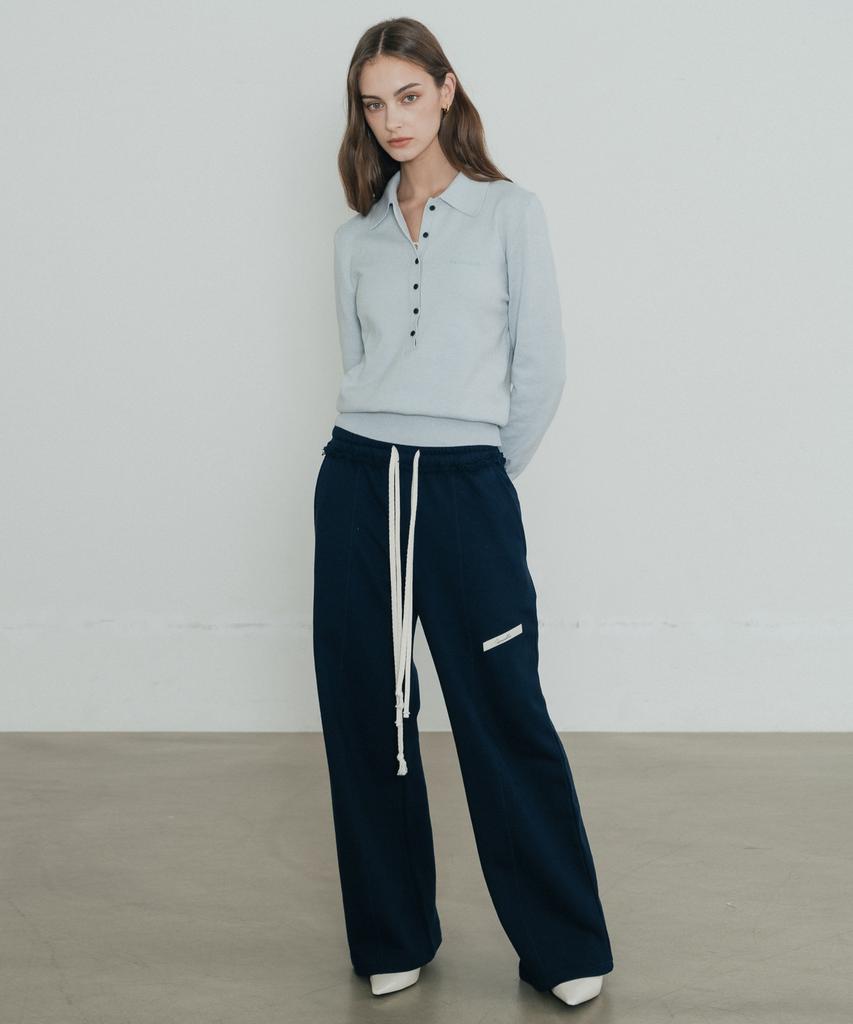 SSIN AND LEE (W) Tailor Cotton Sweatpants Navy