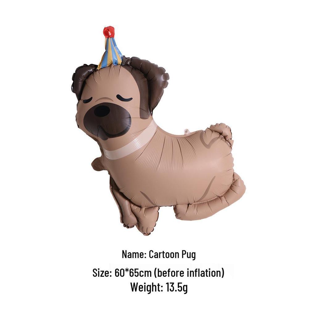 Matte Aluminum Capybara Cartoon Balloons for Kids' Birthday Party Decorations