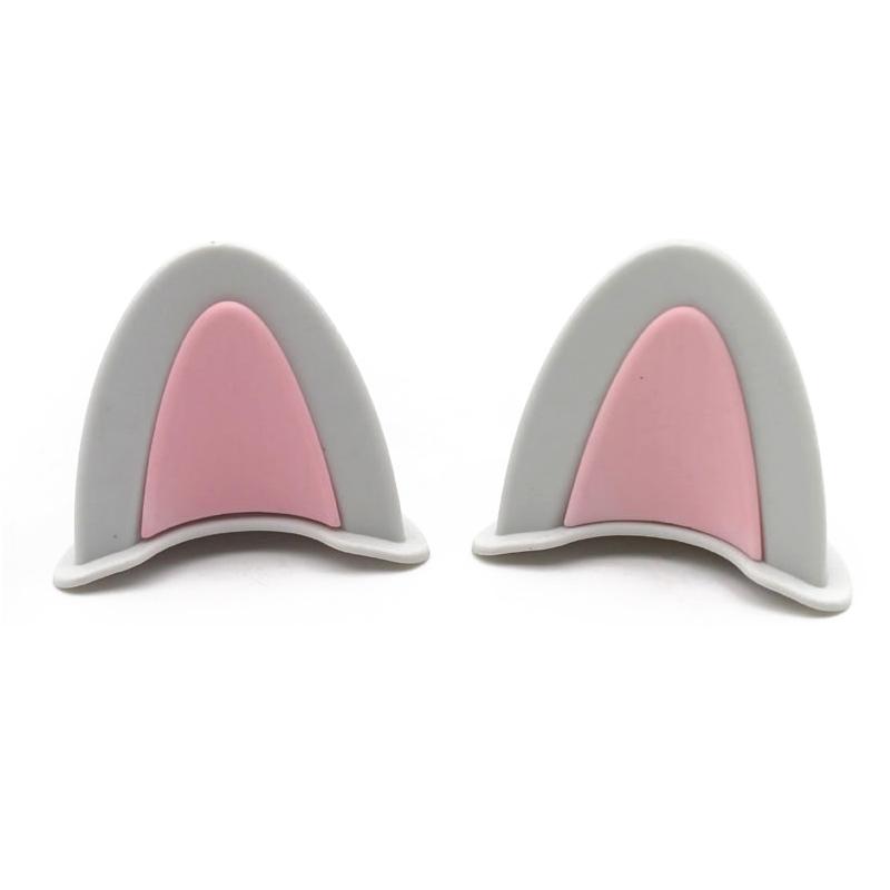 2 ks kočičí uši dekorace na helmu motocyklové elektrické samolepky dekorace roztomilé vícebarevné motocyklové helmy příslušenství univerzální