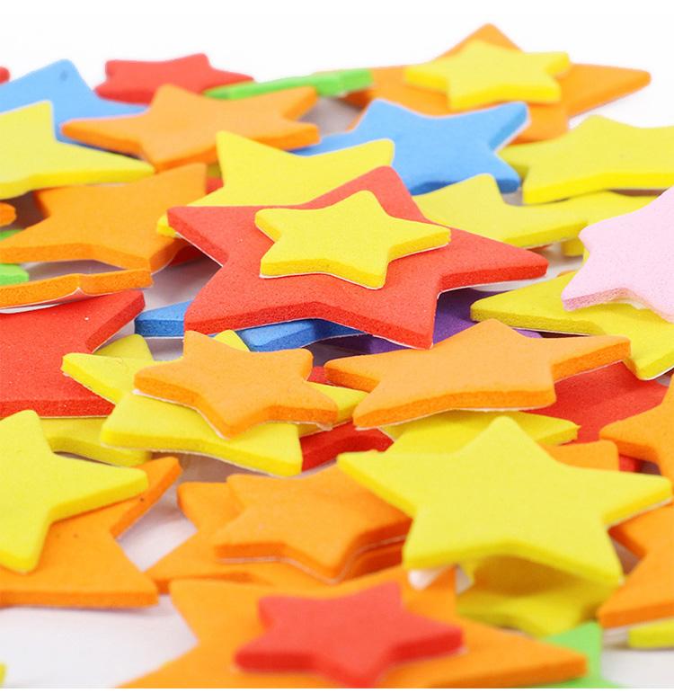Colorful Handmade DIY EVA Sponge Stickers Children's Hand Craft Materials Self-adhesive 3D Sticker