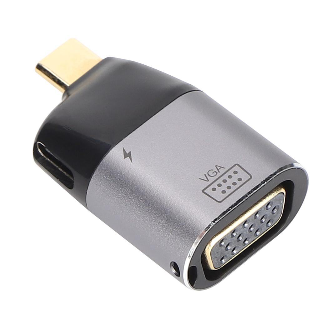 TypeC Male to VGA Female Adapter Portable TypeC to VGA Adapter Compatible for Windows Android OS X