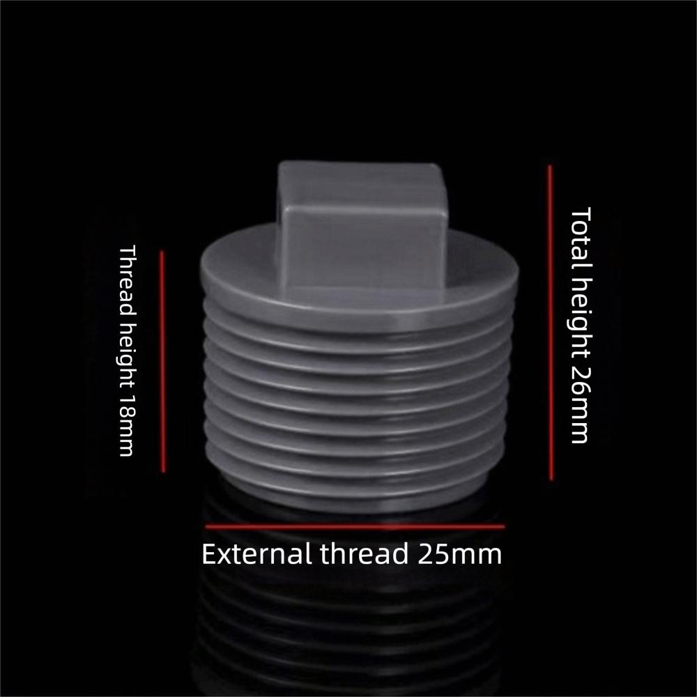 10pcs/set PVC Male Thread End Cap External Plug Tube Connector Plumbing Pipe Plug Garden Irrigation