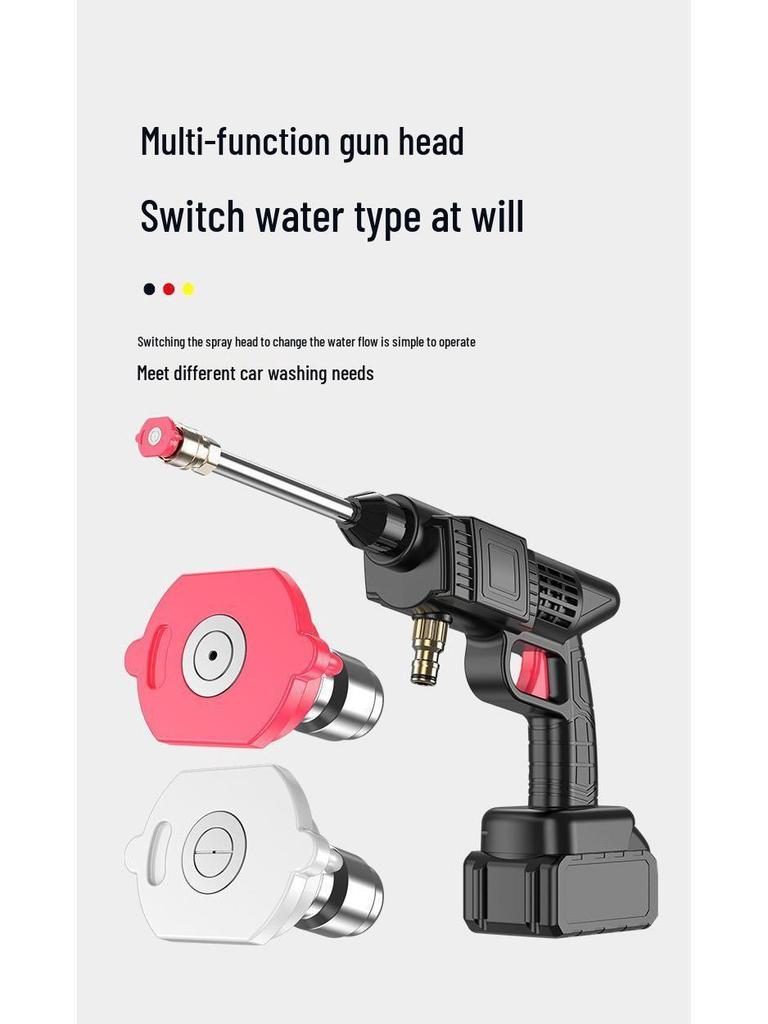 Cordless High-Pressure Portable Car Washer - Lithium Battery Powered Cleaning Tool