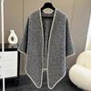 Loose Fit Knitted Poncho Cape Thick Women Shawl Fashion Warm Shawl Scarf  Office Wear
