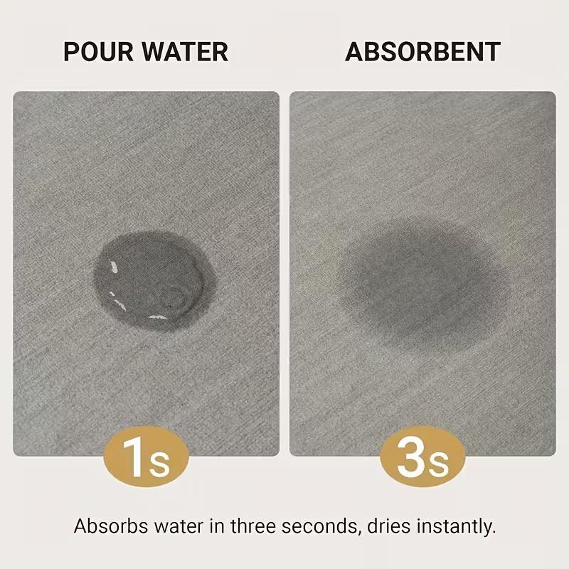 60*90cm Rutschfeste Badewanne Saugfähige Kieselgurmatte, Weicher und Super Hochwertiger Schnelltrocknender Duschvorleger