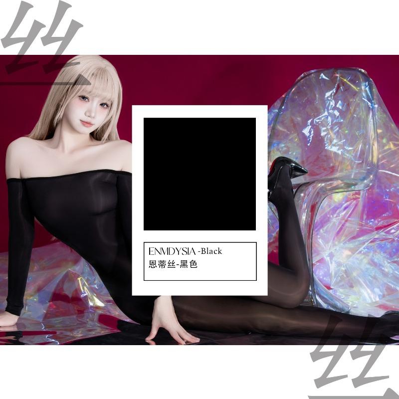 Sexy underwear Endis "hidden" oily needles, nude tights, see-through oily full-body stockings