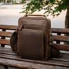 Top Grain Leather Shoulder Bag, Genuine Crazy Horse Leather Crossbody Handbag, Minimalist Stylish Men Leather Bag For Wholesale