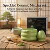 Japanese Matcha Tea Set Ceramic Matcha Bowl And Powder Jar Gift for Birthday New Year
