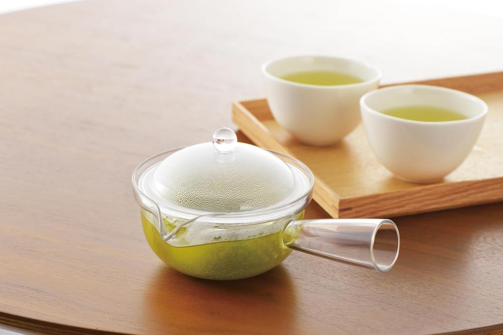 Akebono Sangyo Hergestellt in Yokote Klar Klar Transparent Tee und mit einem Kunststoff-Sieb Teekanne, Kyusu-Stil, Japan, Stil, Kunststoff, Teekanne, TW-3748,